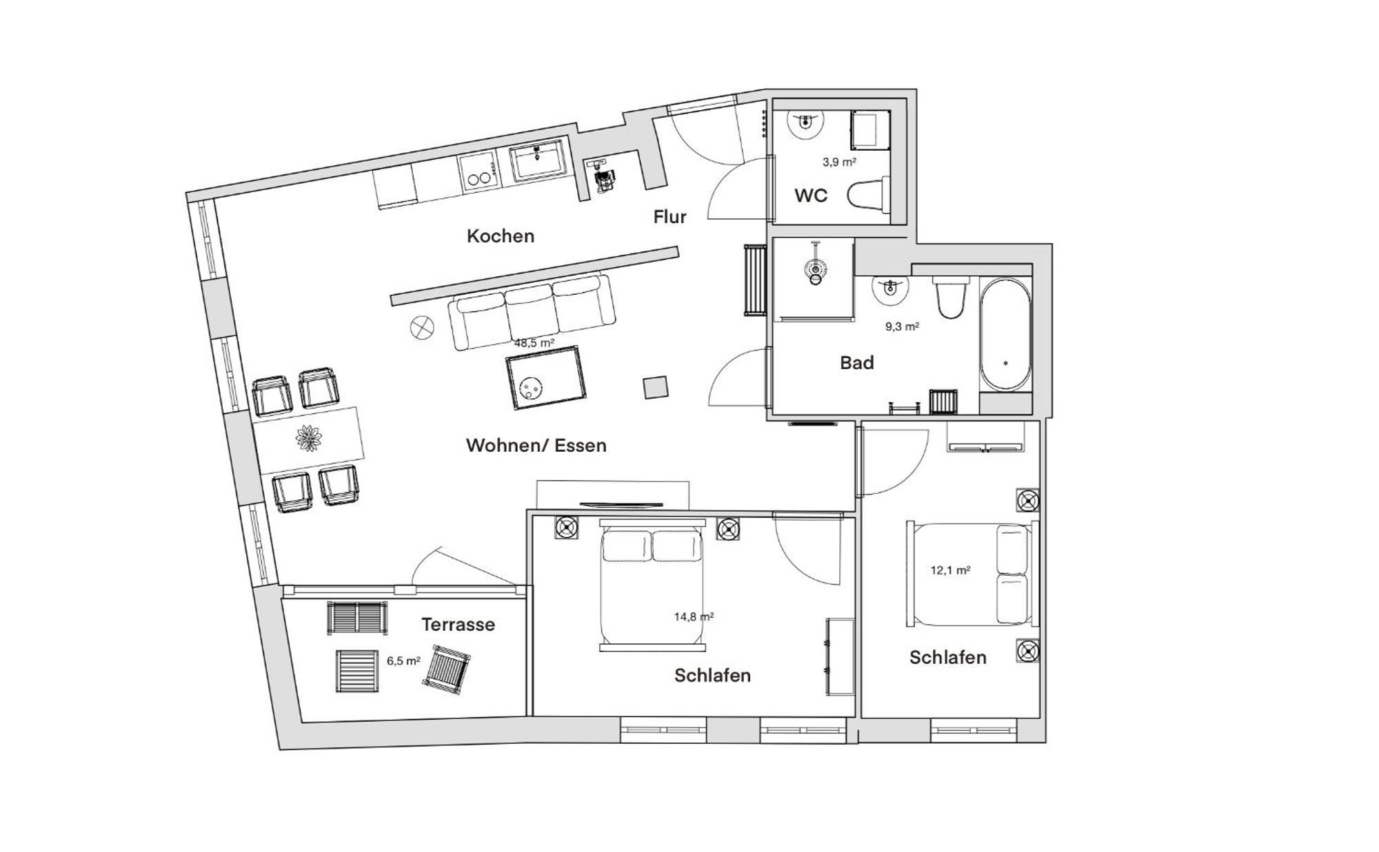 Pineapple Apartments Dresden Altstadt IV - 91 Qm - 1X Free Parking Ngoại thất bức ảnh